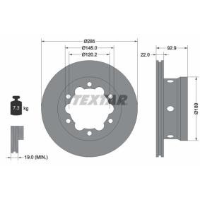 Comprar Disco de freno de TEXTAR 92089803 a bajo precio de 58,40 €