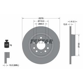 Comprar Disco de freno de TEXTAR 92118503 a bajo precio de 39,23 €
