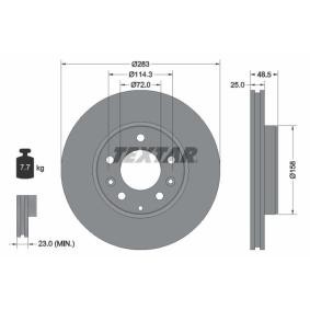 Comprar Disco de freno de TEXTAR 92125503 a bajo precio de 55,72 €