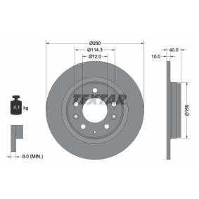 Comprar Disco de freno de TEXTAR 92125603 a bajo precio de 43,61 €