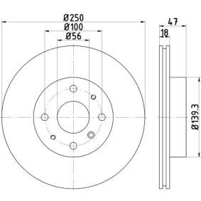 Comprar Disco de freno de MINTEX MDC2103 a bajo precio de 33,33 €