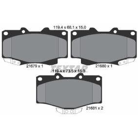 Acquista Kit pastiglie freni da TEXTAR 2167904 a buon mercato per soli 34,03 €