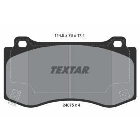 Acquista Kit pastiglie freni da TEXTAR 2407501 a buon mercato per soli 107,23 €