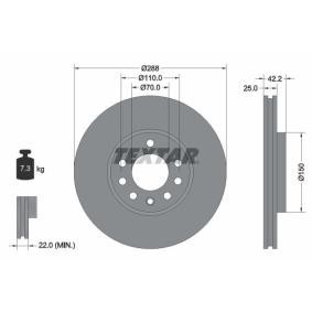 Comprar Disco de freno de TEXTAR 92075603 a bajo precio de 55,05 €