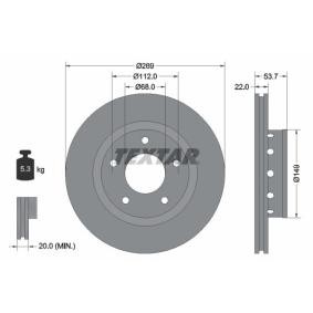 Comprar Disco de freno de TEXTAR 92176803 a bajo precio de 53,75 €