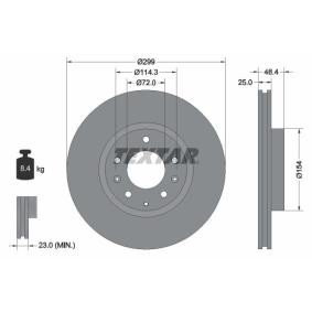 Comprar Disco de freno de TEXTAR 92180703 a bajo precio de 56,48 €
