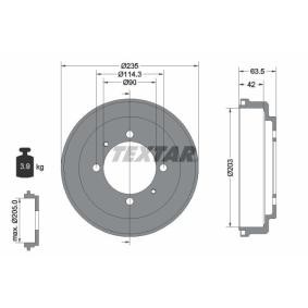 Comprar Tambor de freno de TEXTAR 94030000 a bajo precio de 149,73 €