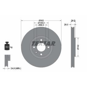 Comprar Disco de freno de TEXTAR 92133203 a bajo precio de 75,41 €