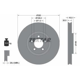 Comprar Disco de freno de TEXTAR 92158703 a bajo precio de 75,69 €