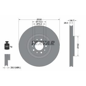 Comprar Disco de freno de TEXTAR 92145103 a bajo precio de 69,93 €