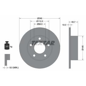 Comprar Disco de freno de TEXTAR 92090803 a bajo precio de 37,55 €