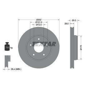 Comprar Disco de freno de TEXTAR 92253303 a bajo precio de 58,29 €