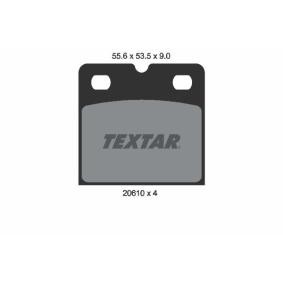 Achetez des Kit de plaquettes de frein, disque de frein de stationnement TEXTAR 2061005 à prix pour 65,78 €