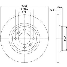 Comprar Disco de freno de MINTEX MDC2268 a bajo precio de 40,67 €