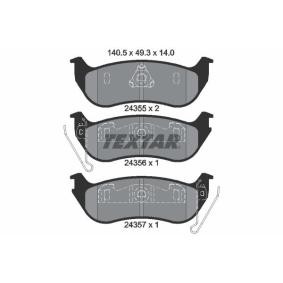 Acquista Kit pastiglie freni da TEXTAR 2435501 a buon mercato per soli 45,08 €