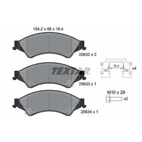 Acquista Kit pastiglie freni da TEXTAR 2563201 a buon mercato per soli 83,73 €