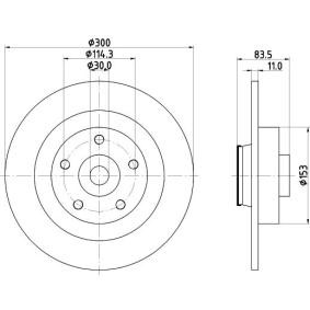 Bremsscheibe von MINTEX MDC2513