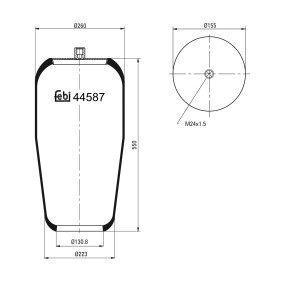 Köp Luftbälg av FEBI BILSTEIN 44587 till det låga priset 1135,96 kr