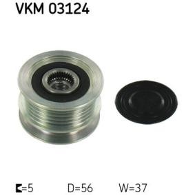 Achetez des Poulie roue libre, alternateur SKF VKM 03124 à prix pour 54,98 €