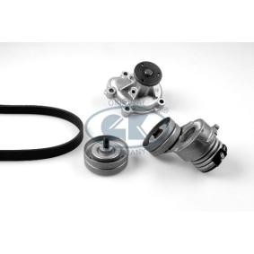 Achetez des Pompe à eau+Jeu de courroie trapézoïdale à nervures GK K980779C à prix pour 215,02 €