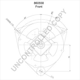 Lichtmaschine von PRESTOLITE ELECTRIC 860558