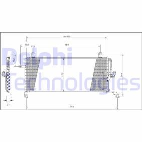 Köp Kondensor, klimatanläggning av DELPHI TSP0225161 till det låga priset 1707,83 kr
