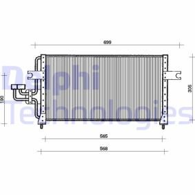 Compre Condensador, ar condicionado da DELPHI TSP0225032 a um preço baixo por 122,38 €