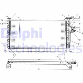 Köp Kondensor, klimatanläggning av DELPHI TSP0225179 till det låga priset 2528,73 kr