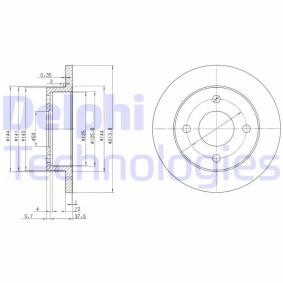 Compre Disco de travão da DELPHI BG2357 a um preço baixo por 60,08 €