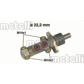 Acquista Cilindro maestro del freno da METELLI 05-0233 a buon mercato per soli 51,44 €