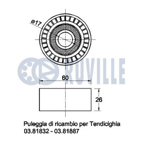 Achetez des Kit de roulement de roue RUVILLE 7307 à prix pour 44,53 €