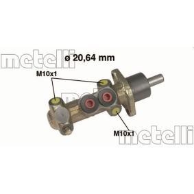 Acquista Cilindro maestro del freno da METELLI 05-0216 a buon mercato per soli 42,49 €