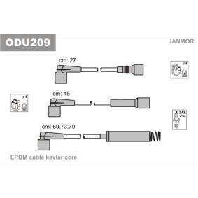 Compre Jogo de cabos de ignição da JANMOR ODU209 a um preço baixo por 28,84 €