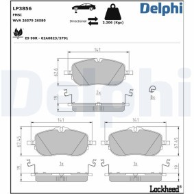 Compre Kit de protecção contra o pó, amortecedor da DELPHI PCK68 a um preço baixo por 16,42 €