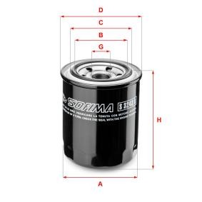 Achetez des Filtre à huile SOFIMA S 3243 R à prix pour 43,14 €