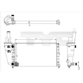 Achetez des Radiateur du moteur TYC 709-0007 à prix pour 51,98 €