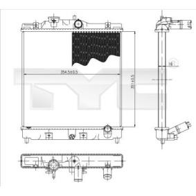 Achetez des Radiateur du moteur TYC 712-0051 à prix pour 54,16 €
