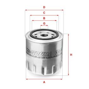 Achetez des Filtre à huile SOFIMA S 1270 R à prix pour 10,78 €