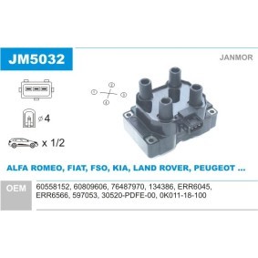 Køb Tændspole af JANMOR JM5032 til den lave pris 399,78 DKK