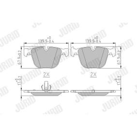Acquista Kit pastiglie freni da JURID 571991J a buon mercato per soli 36,09 €
