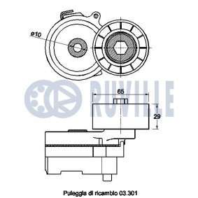 Achetez des Kit de roulement de roue RUVILLE 7323 à prix pour 62,58 €
