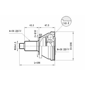 Comprar Juego de articulación, árbol de transmisión de STATIM C.011 a bajo precio de 17,91 €