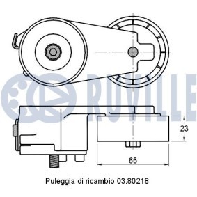 Spannrolle, Zahnriemen 57022