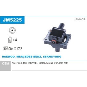 Køb Tændspole af JANMOR JM5225 til den lave pris 331,85 DKK