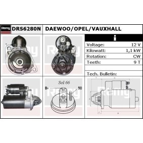 Köp Startmotor av DELCO REMY DRS6280N till det låga priset 1658,34 kr
