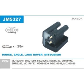 Acquista Bobina d'accensione da JANMOR JM5327 a buon mercato per soli 18,51 €