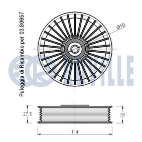 Achetez des Chaîne de pompe à huile RUVILLE 3455004 à prix pour 23,64 €