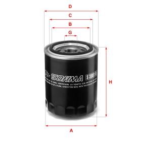 Ölfilter des Herstellers SOFIMA - Originalware Artikelnummer: S 3801 R