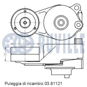 Wasserpumpe 68606 CHRYSLER VISION von RUVILLE