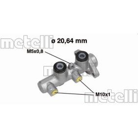 Comprar Cilindro principal de freno de METELLI 05-0513 a bajo precio de 50,25 €